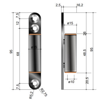 Band- Rahmenteil für GTZ44